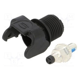 1 pcs x HARTING - 9930011105 - Socket, DC supply, Han® S,Han® S 120, male, PIN: 1, swivel, screw