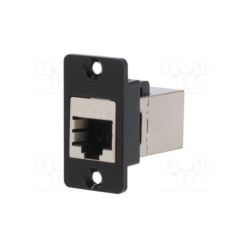 1 pcs x CLIFF - CP30620SMB - Coupler, SLIM, Cat: 5e, shielded, Layout: 8p8c, 29mm, Mat: metal