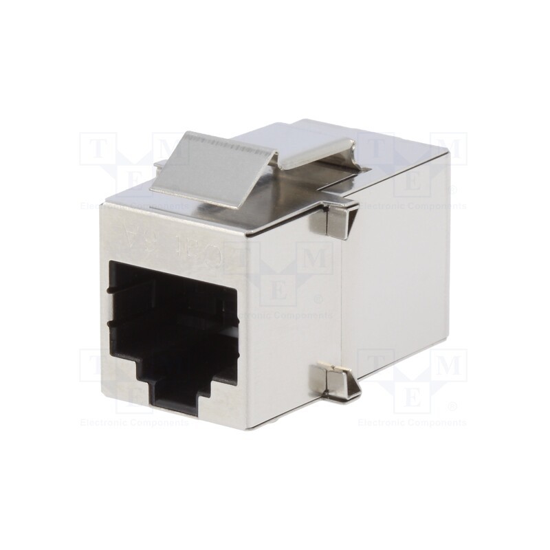 1 pcs x ENCITECH - 3101S-CAT6A - Coupler, Cat: 6a, shielded, Layout: 8p8c, RJ45 socket,both sides