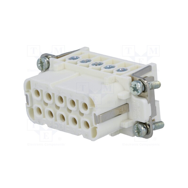 1 pcs x AMPHENOL - C14610B0100024 - Connector: HDC, contact insert, female, C146, PIN: 10, 10+PE, 16A