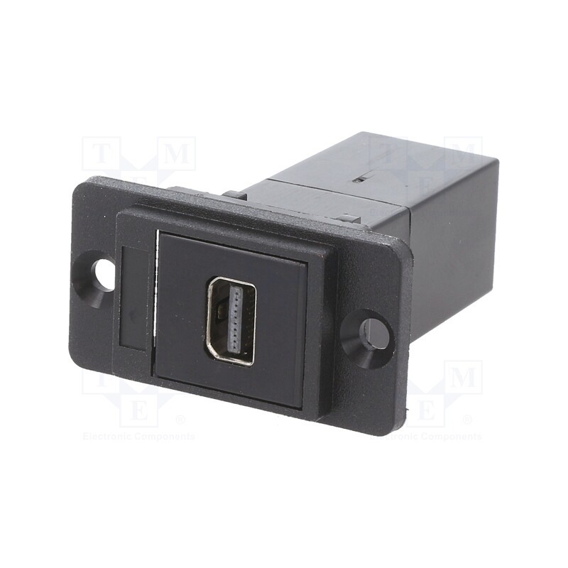 1 pcs x CLIFF - CP30702 - Coupler, Mini DisplayPort socket,both sides, DUALSLIM, 29mm