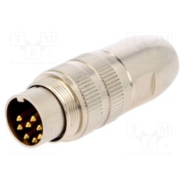 1 pcs x LUMBERG - 0332 08-1 - Connector: M16, plug, male, soldering, for cable, PIN: 8, 5A, 60V