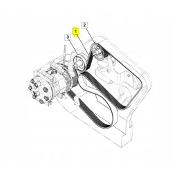 V-belt jcb telehandler cva