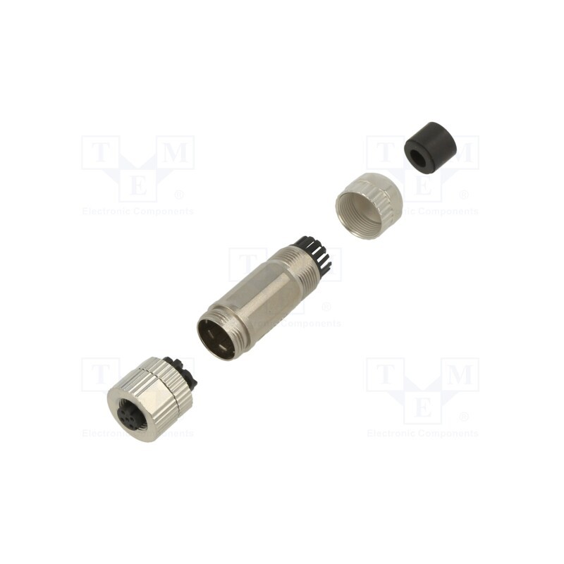 1 pcs x DEGSON ELECTRONICS - PBSH-M12D-04P-FF-SL7001-00AH - Plug, M12, PIN: 4, female, D code-Ethernet, for cable, IP65, 250V, 4