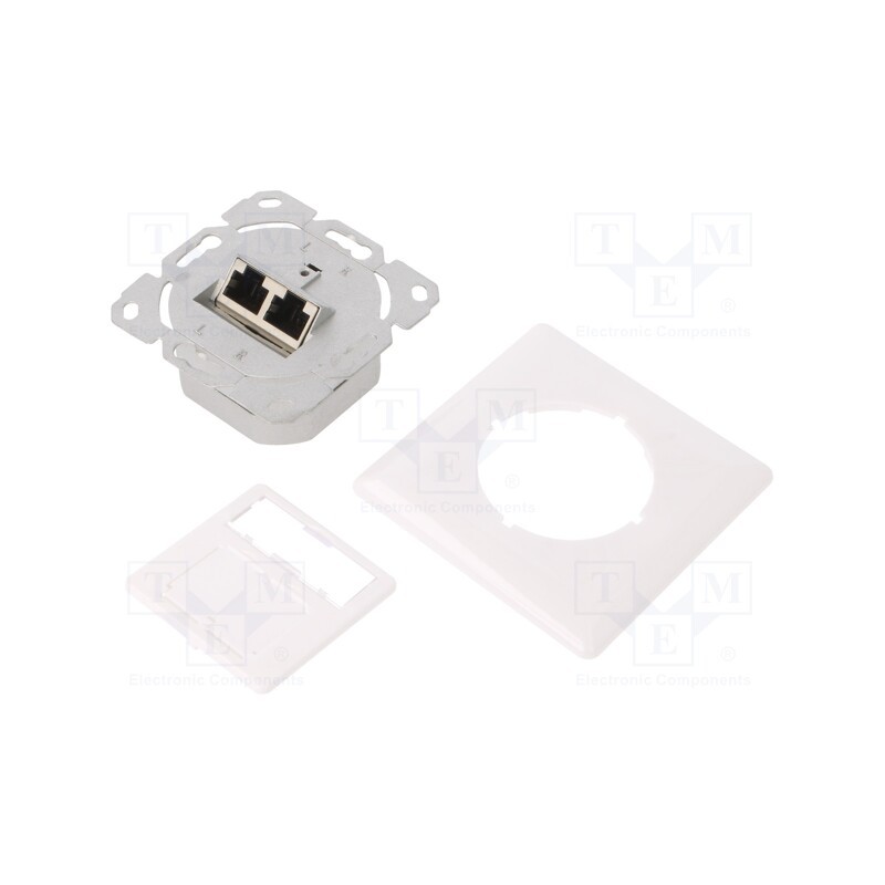 1 pcs x LOGILINK - NP0127 - Socket, RJ45, Cat: 6a, shielded,double, 22AWG÷24AWG, white, IDC