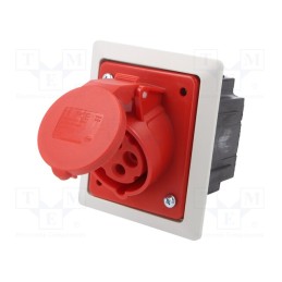 1 pcs x PCE - 414-6PKR - Connector: AC supply 3-phase, socket, female, 16A, 400VAC, IP44