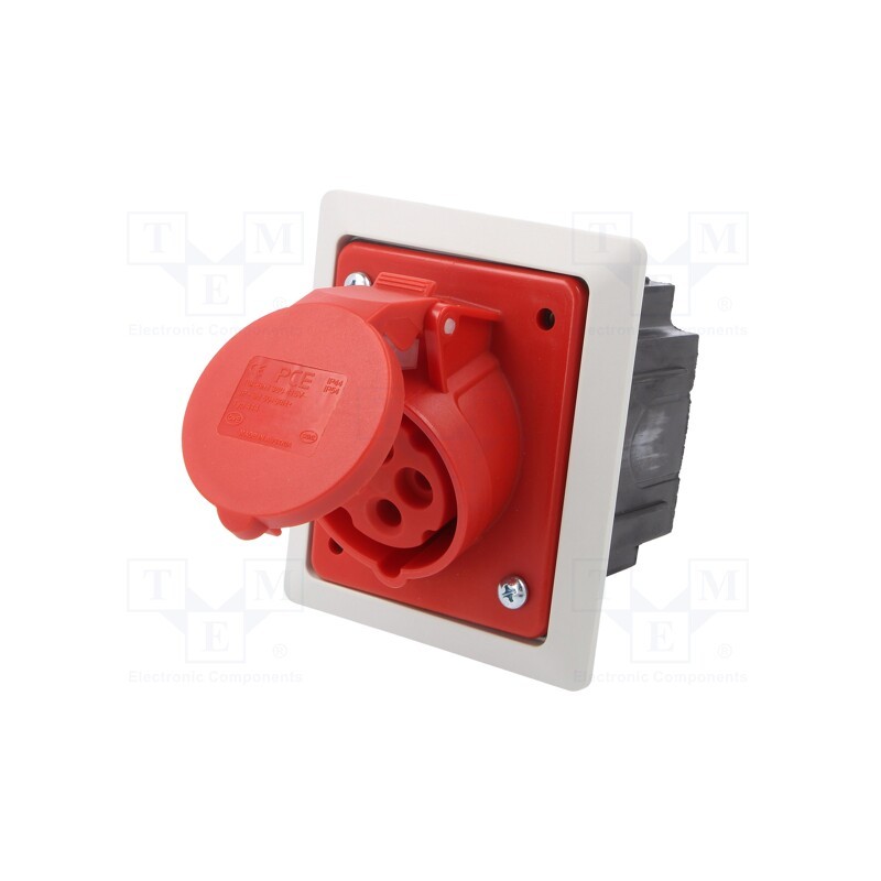 1 pcs x PCE - 414-6PKR - Connector: AC supply 3-phase, socket, female, 16A, 400VAC, IP44