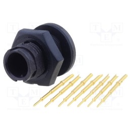 1 pcs x SWITCHCRAFT - EN2P7M26 - Connector: circular, EN2, socket, male, soldering, PIN: 7, 3A, IP68