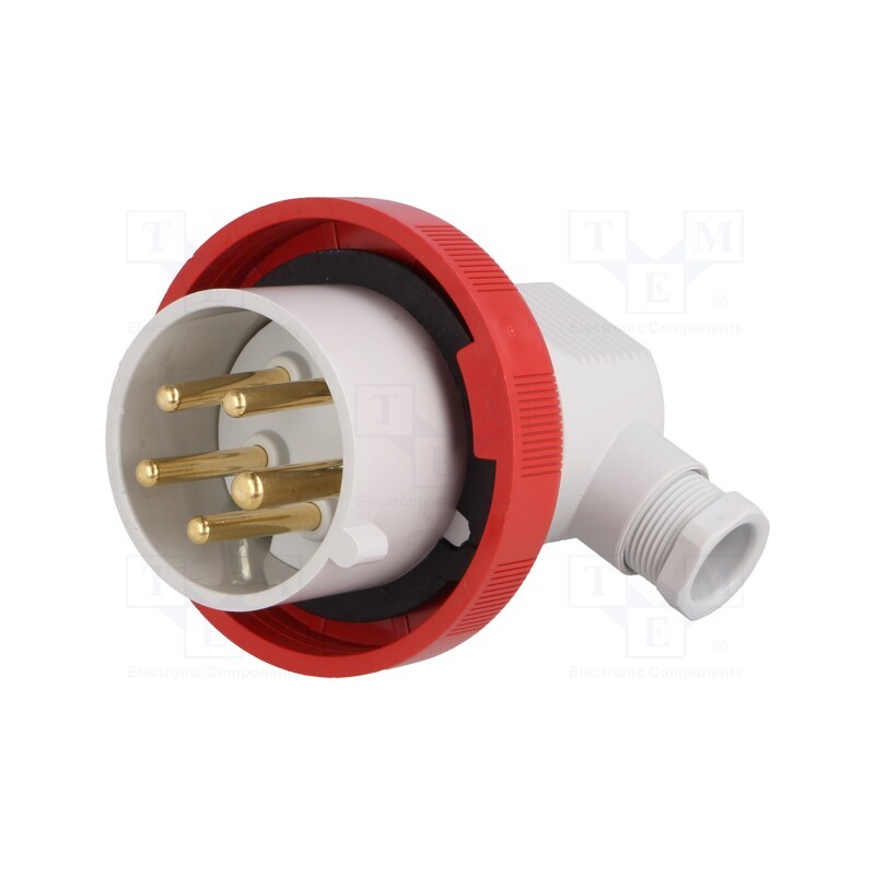 1 pcs x ILME - PEW 1665 SA - Connector: AC supply 3-phase, plug, male, 16A, 415VAC, IEC 60309