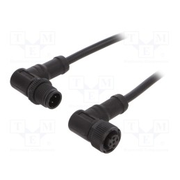 1 pcs x AMPHENOL LTW - MSDP04MR-SDPFR-SD001 - Cable: for sensors/automation, PIN: 4, M12-M12, D code-Ethernet