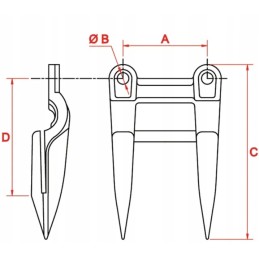 Double Bayonet 6 New Holland 80379720