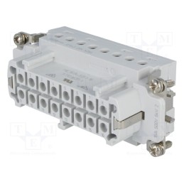 1 pcs x TE Connectivity - 1-1103639-1 - Connector: HDC, contact insert, female, HTS HE, PIN: 16, 16+PE, 16A