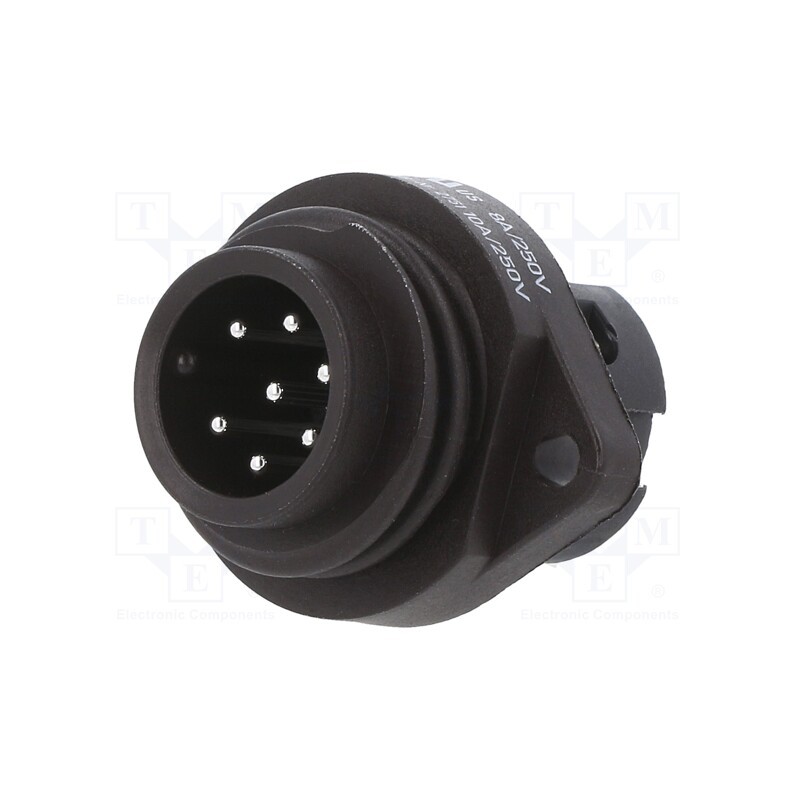 1 pcs x BINDER - 09 4219 00 07 - Connector: circular, 692,693,RD24, 250V, PIN: 7, socket, male, 10A