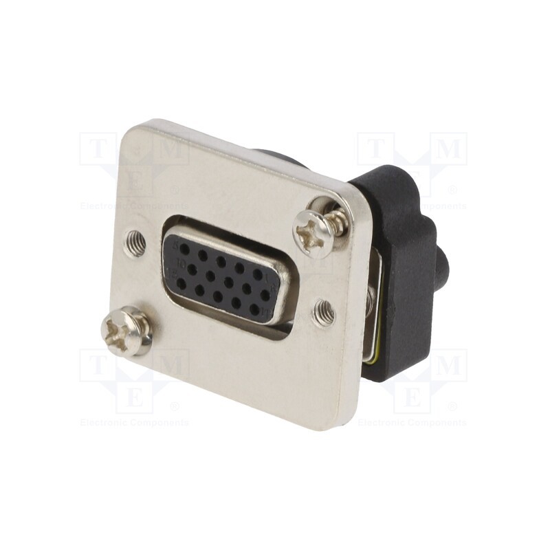 1 pcs x CLIFF - CP30229M - Transition: D-Sub coupler, D-Sub 15pin HD socket x2,both sides