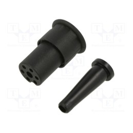 1 pcs x BULGIN - PX0636 - Connector: circular, plug, female, PIN: 6, for cable, soldering
