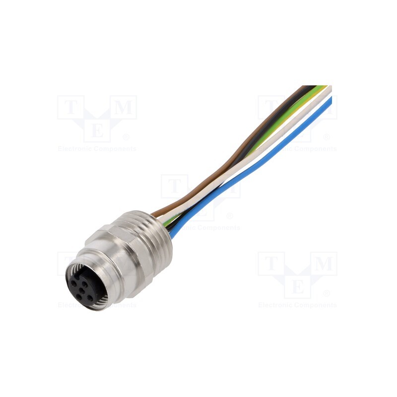 1 pcs x LUMBERG AUTOMATION - 108101 RKFM 5/2 M - Socket, M12, PIN: 5, female, A code-DeviceNet / CANopen, 2m, cables