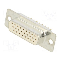 1 pcs x Deltron AG - HD-D26SY/2 - D-Sub HD, PIN: 26, socket, female, on PCBs, straight, THT