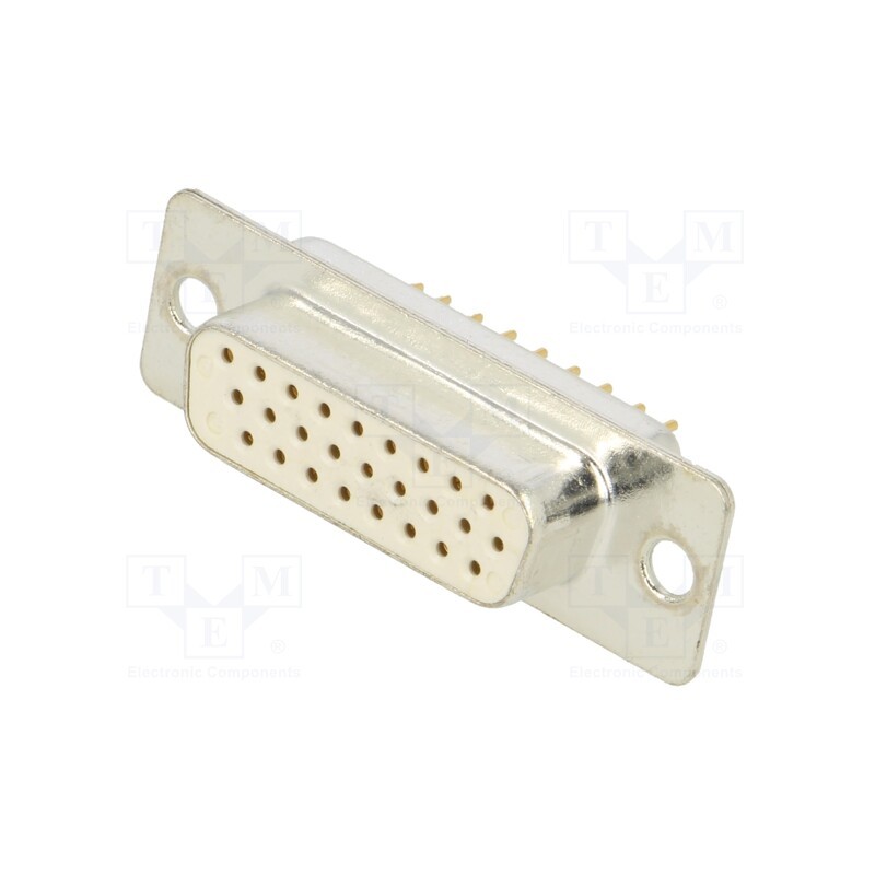 1 pcs x Deltron AG - HD-D26SY/2 - D-Sub HD, PIN: 26, socket, female, on PCBs, straight, THT