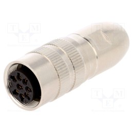 1 pcs x LUMBERG - 0322 08-1 - Connector: M16, plug, female, soldering, for cable, PIN: 8, 5A, 60V