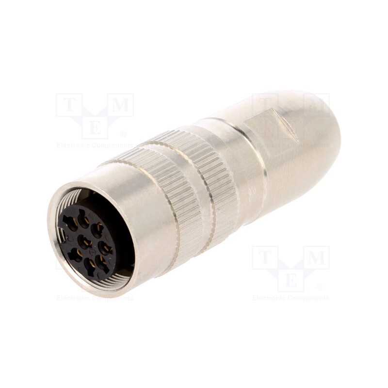 1 pcs x LUMBERG - 0322 08-1 - Connector: M16, plug, female, soldering, for cable, PIN: 8, 5A, 60V