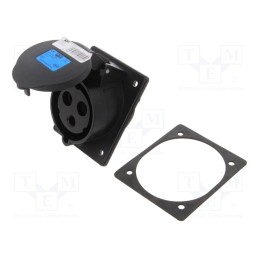 1 pcs x PCE - 423-6X - Connector: AC supply 3-phase, socket, female, 32A, 230VAC, IP44