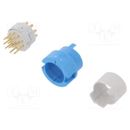 1 pcs x HUMMEL - 7001912113 - Connector: M23, contact insert, PIN: 12, male, soldering, for cable