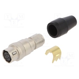 1 pcs x HIROSE - HR10A-7J-4S(73) - Connector: circular, HR10, push-pull, plug, 2A, silver plated