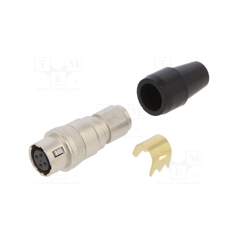 1 pcs x HIROSE - HR10A-7J-4S(73) - Connector: circular, HR10, push-pull, plug, 2A, silver plated