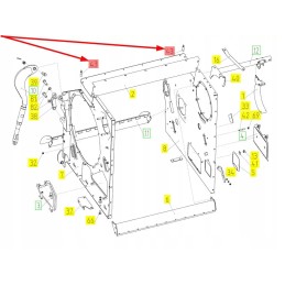 100413284 thresher housing pin
