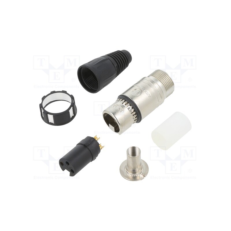 1 pcs x NEUTRIK - NC3FXCC - Plug, XLR, female, PIN: 3, straight, for cable, zinc die-cast, X