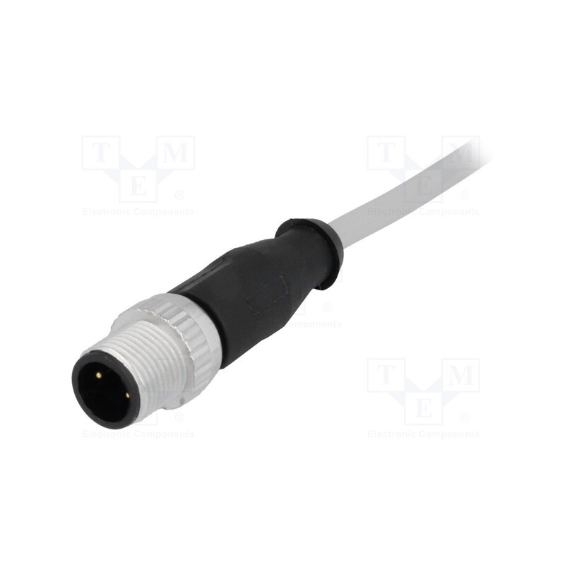 1 pcs x HARTING - 21348400383050 - Plug, M12, PIN: 3, male, A code-DeviceNet / CANopen, 5m, straight