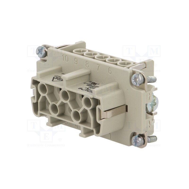 1 pcs x LAPP - 10193000 - Connector: HDC, contact insert, female, EPIC H-BE, PIN: 10, 10+PE