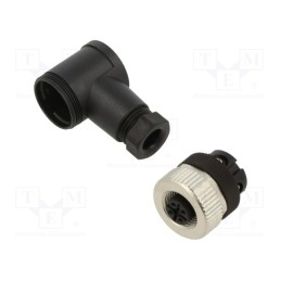 1 pcs x PHOENIX CONTACT - 1681143 - Plug, M12, PIN: 4, female, A code-DeviceNet / CANopen, for cable