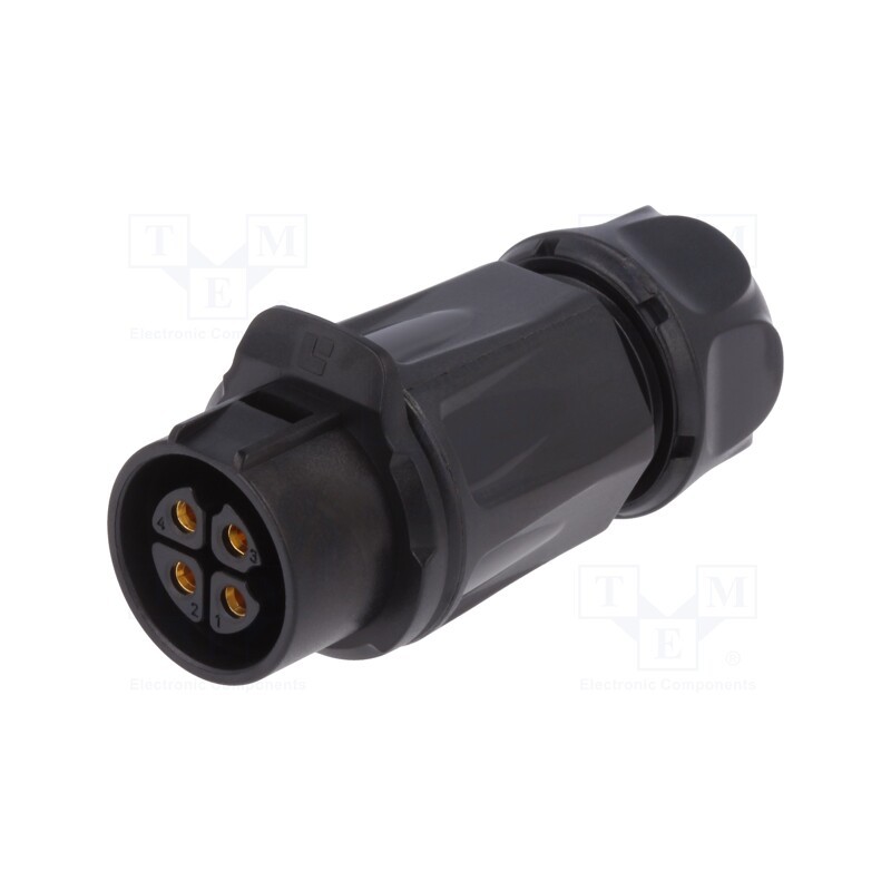 1 pcs x LUTRONIC - 2241 - Connector: circular, plug, size 20, 02, female, PIN: 4, for latch
