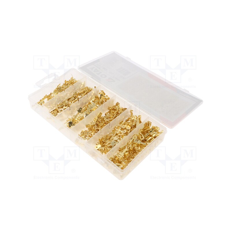 1 set x YATO - YT-068684 - Kit: connectors, crimped, for cable, non-insulated, 600pcs.