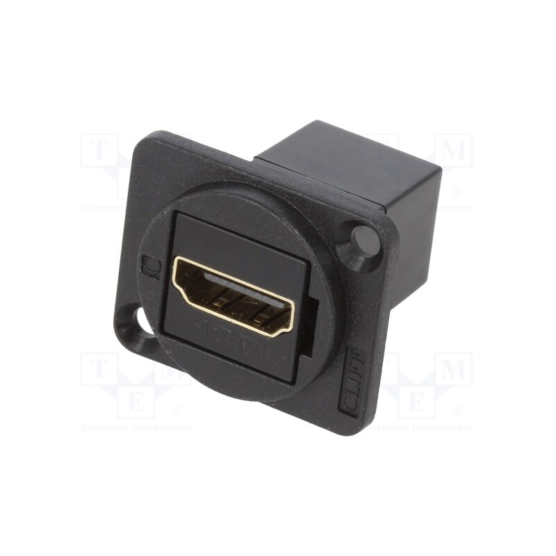 1 pcs x CLIFF - CP30200GM3 - Coupler, HDMI socket,both sides, FT, gold-plated, 19x24mm