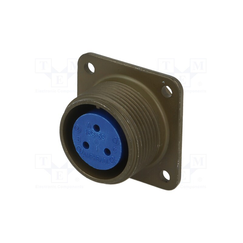 1 pcs x AMPHENOL - 97-3102A-16S-5S - Connector: circular, size 16S, 97, aluminium alloy, olive, socket