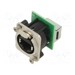 1 pcs x AMPHENOL - RJX8FD5T - XLRnet D TYPE FEEDTHROUGH CAT5E