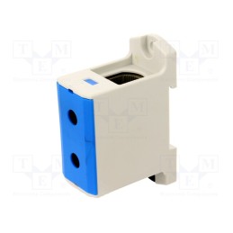 1 pcs x OUNEVA - VC05-0029 - Splice terminal: rail, 25÷150mm2, ways: 1, terminals: 2, blue, TS35