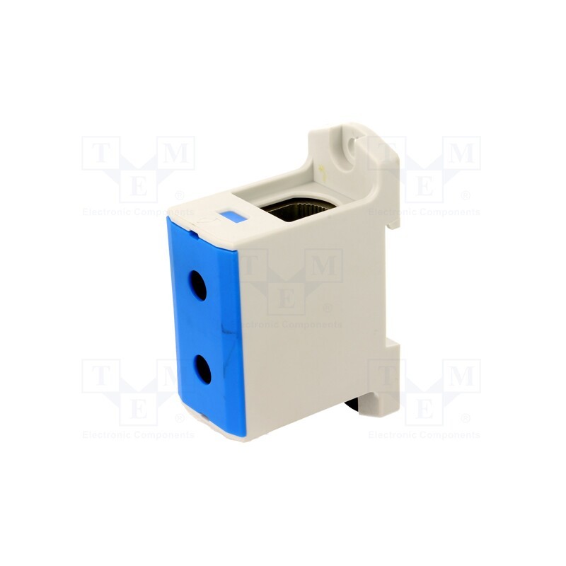 1 pcs x OUNEVA - VC05-0029 - Splice terminal: rail, 25÷150mm2, ways: 1, terminals: 2, blue, TS35