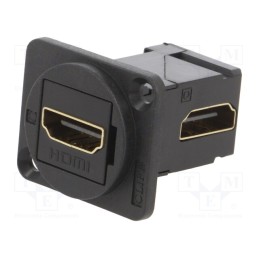 1 pcs x CLIFF - CP30253 - Coupler, HDMI socket,both sides, FT, gold-plated, 19x24mm, angled