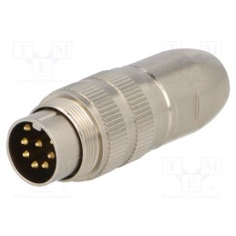 1 pcs x LUMBERG - 0332 08 - Connector: M16, plug, male, soldering, for cable, PIN: 8, 5A, 60V