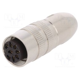 1 pcs x LUMBERG - 0322 08 - Connector: M16, plug, female, soldering, for cable, PIN: 8, 5A, 60V