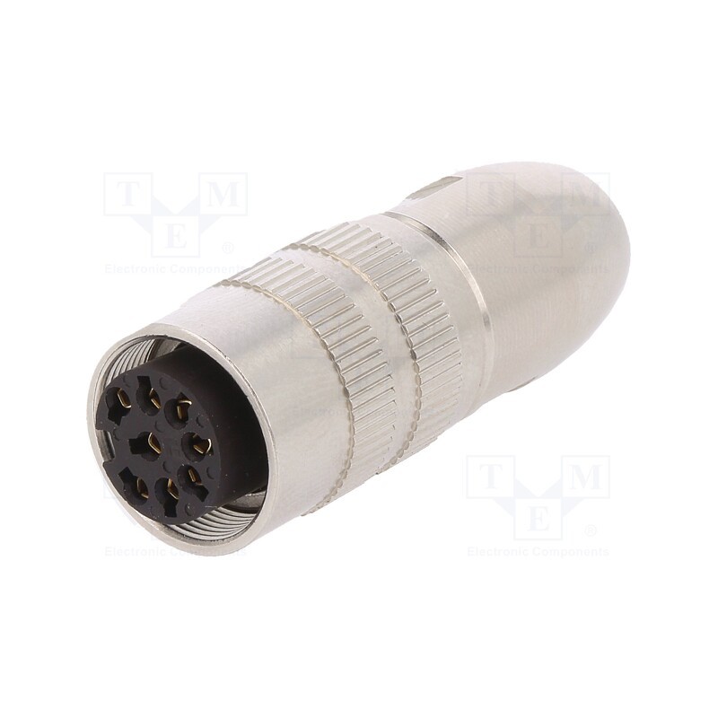 1 pcs x LUMBERG - 0322 08 - Connector: M16, plug, female, soldering, for cable, PIN: 8, 5A, 60V