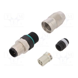 1 pcs x WEIDMu00dcLLER - 1781550001 SAIS-4-IDC M12 SMALL - Plug, M12, PIN: 4, male, A code-DeviceNet / CANopen, for cable, IDC