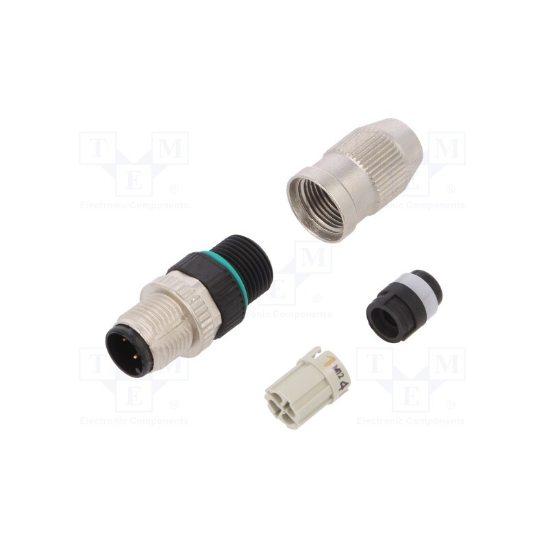 1 pcs x WEIDMu00dcLLER - 1781550001 SAIS-4-IDC M12 SMALL - Plug, M12, PIN: 4, male, A code-DeviceNet / CANopen, for cable, IDC