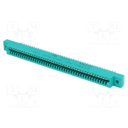 1 pcs x EDAC - 341-043-500-102 - Card edge, PIN: 43, soldering, on PCBs, gold-plated, 2.54mm, 341
