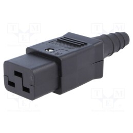 1 pcs x BULGIN - PX0599 - Connector: AC supply, plug, female, 16A, 250VAC, IEC 60320, C19 (J)