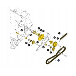 Drive chain new holland case 84976827 cnh