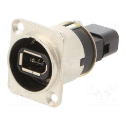 1 pcs x NEUTRIK - NA1394-6-W - FIREWIRE 6 FEED THROUGH IP